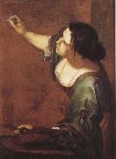 Artemisia  Gentileschi Sjalvportratt as allegory over maleriet USA oil painting artist